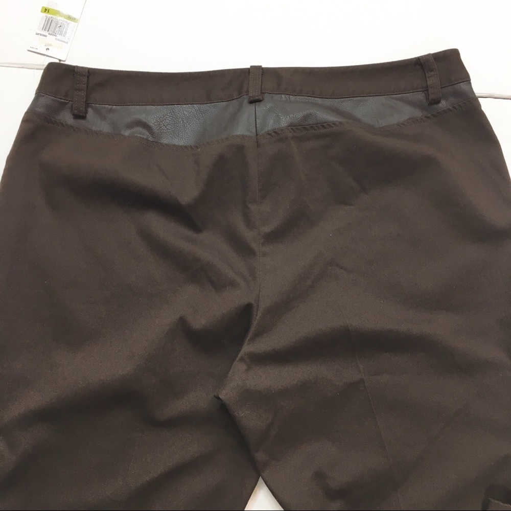 NWT Michael Michael Kors Brown Flare Pants - Picture 5 of 8